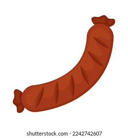 sausage icon on white background