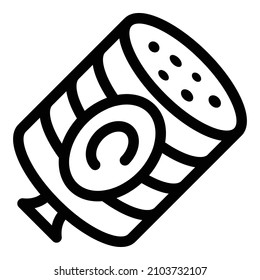 Sausage icon. Outline sausage vector icon for web design isolated on white background