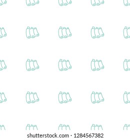 sausage icon pattern seamless white background. Editable line sausage icon. sausage icon pattern for web and mobile.