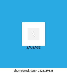 sausage icon sign signifier vector