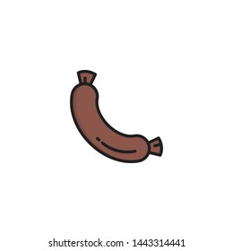 sausage icon sign signifier vector