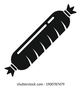 Sausage icon. Simple illustration of sausage vector icon for web design isolated on white background