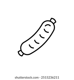 Sausage icon. Simple sausage icon for social media, app, and web design. Vector illustration.