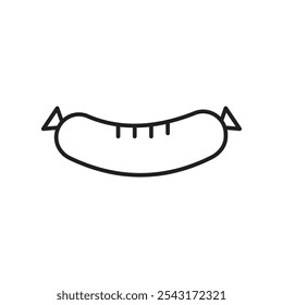 Sausage icon. simple vecor icon.