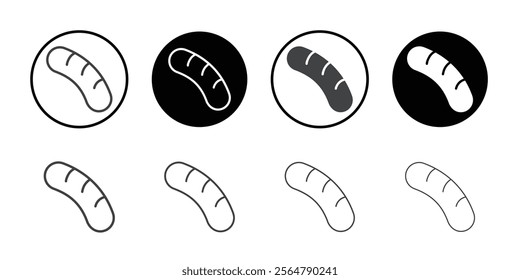 Sausage icon simple vector symbol