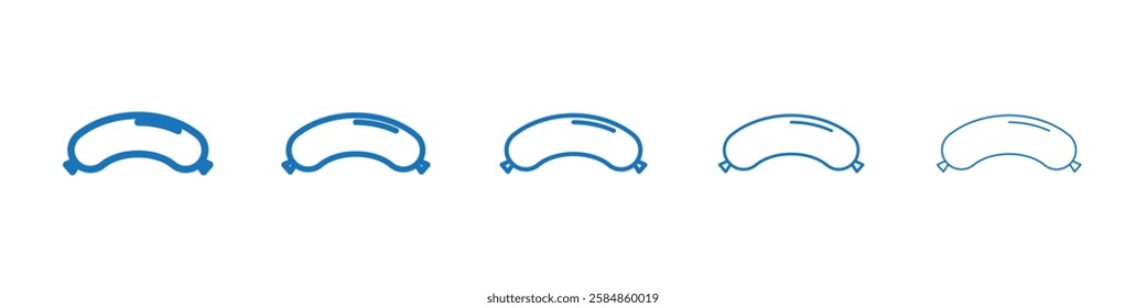 Sausage icon Symbol collection thin outline set
