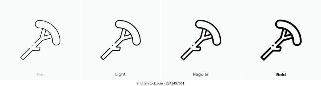 sausage icon. Thin, Light Regular And Bold style design isolated on white background