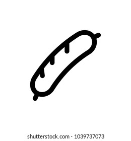 sausage icon vector