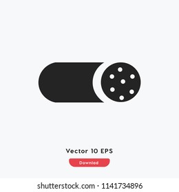 Sausage icon vector