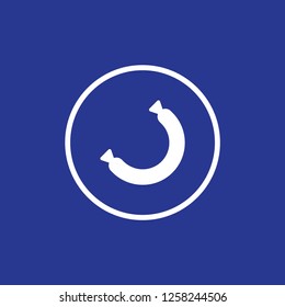 sausage icon vector