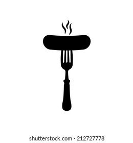 Sausage icon - vector 