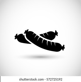 Sausage icon vector