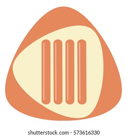 Sausage icon vector