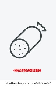 Sausage icon, Vector