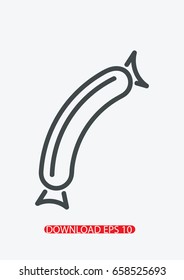 Sausage icon, Vector