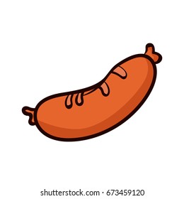 sausage icon vector