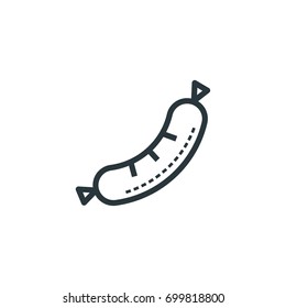 sausage icon vector