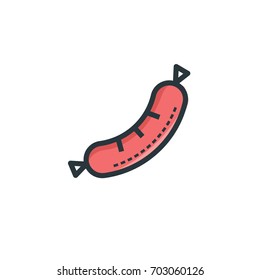 sausage icon vector