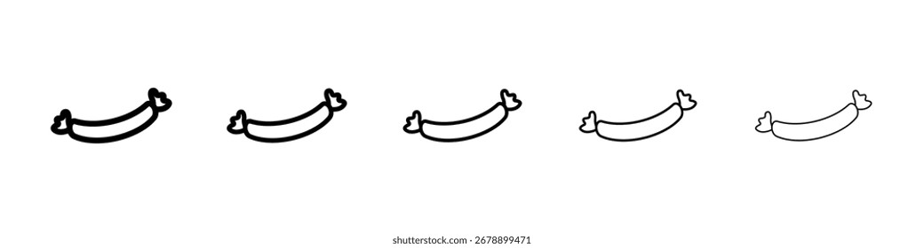 Sausage icon vector collection. EPS 10