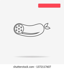 Sausage icon. Vector concept illustration for design.