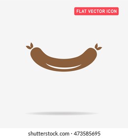 Sausage icon. Vector concept illustration for design.