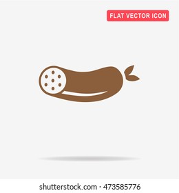 Sausage icon. Vector concept illustration for design.