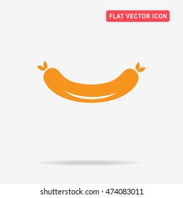 Sausage icon. Vector concept illustration for design.