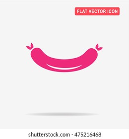 Sausage icon. Vector concept illustration for design.