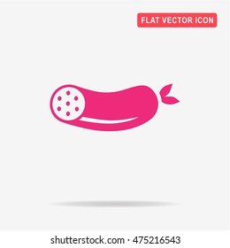 Sausage icon. Vector concept illustration for design.