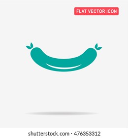 Sausage icon. Vector concept illustration for design.