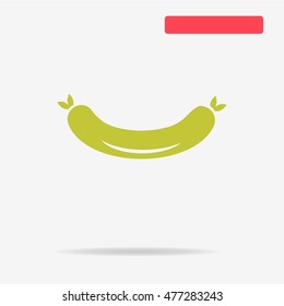 Sausage icon. Vector concept illustration for design.