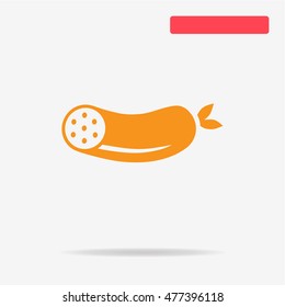 Sausage icon. Vector concept illustration for design.