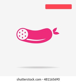 Sausage icon. Vector concept illustration for design.