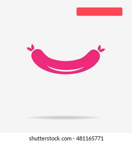 Sausage icon. Vector concept illustration for design.