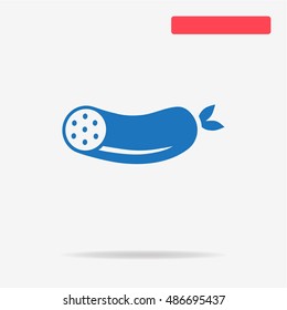 Sausage icon. Vector concept illustration for design.