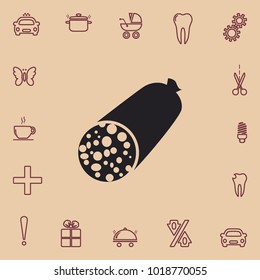 sausage icon, vector design element
