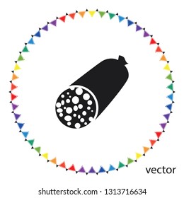 sausage icon, vector design element