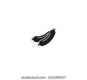 sausage icon vector design element logo template