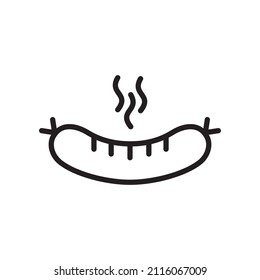 Sausage Icon Vector Design Template Illustration Sign And Symbol
