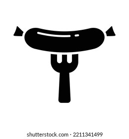 sausage icon vector design template in white background