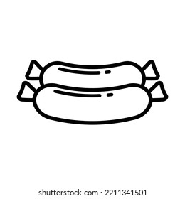 sausage icon vector design template in white background