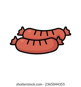 sausage icon vector design template simple and clean
