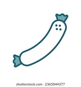plantilla de diseño de vectores de iconos de salchicha simple y limpia