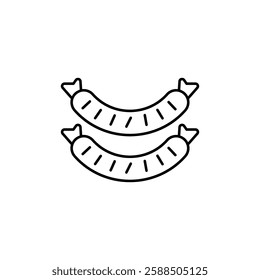 Sausage icon vector design templates simple and modern