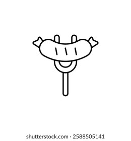 Sausage icon vector design templates simple and modern