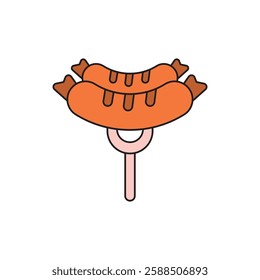 Sausage icon vector design templates simple and modern concept