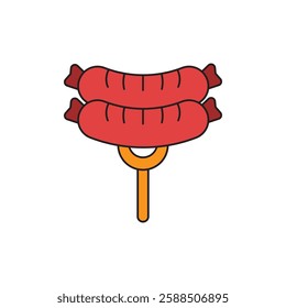 Sausage icon vector design templates simple and modern concept