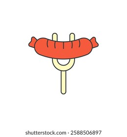 Sausage icon vector design templates simple and modern concept