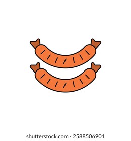 Sausage icon vector design templates simple and modern concept