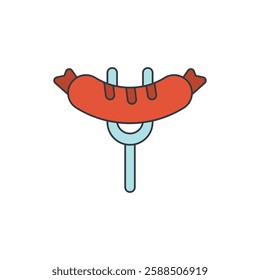 Sausage icon vector design templates simple and modern concept